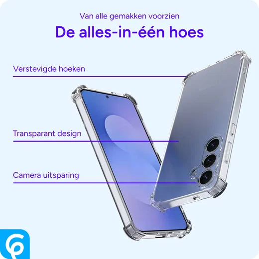 Samsung Galaxy S25 FE Hoesje Schokbestendig en Dun TPU Back Cover Transparant afbeelding 4