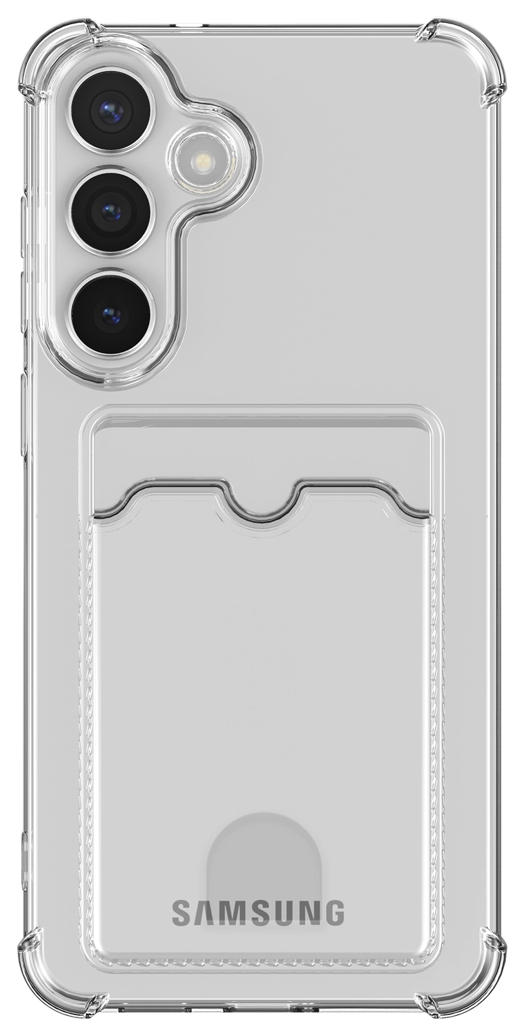 Samsung Galaxy S25 FE Hoesje Dun TPU met Pasjeshouder Back Cover Transparant afbeelding 5