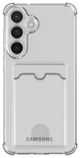 Samsung Galaxy S25 FE Hoesje Dun TPU met Pasjeshouder Back Cover Transparant afbeelding 5