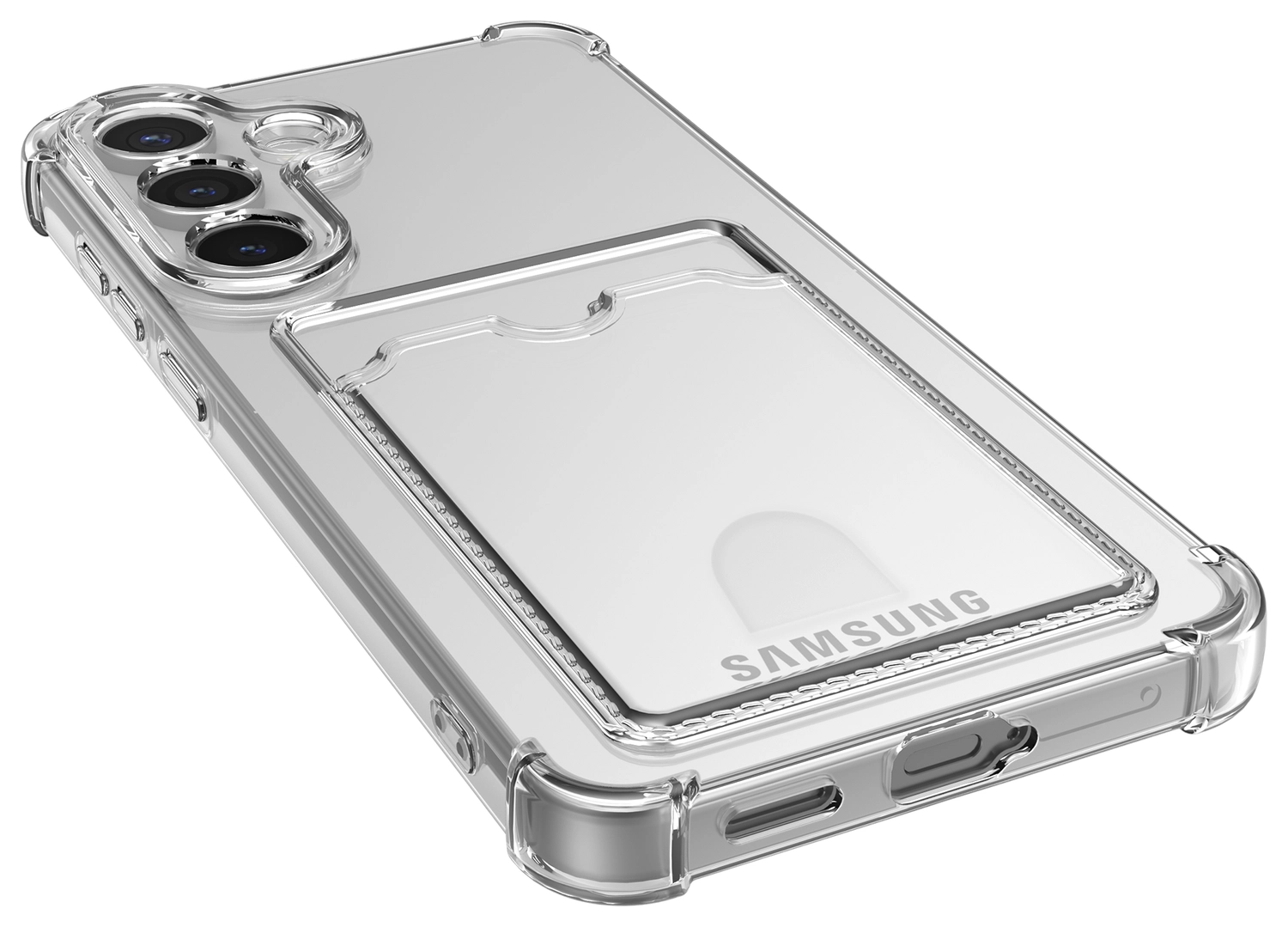Samsung Galaxy S25 FE Hoesje Dun TPU met Pasjeshouder Back Cover Transparant afbeelding 8