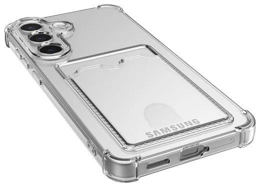 Samsung Galaxy S25 FE Hoesje Dun TPU met Pasjeshouder Back Cover Transparant afbeelding 8