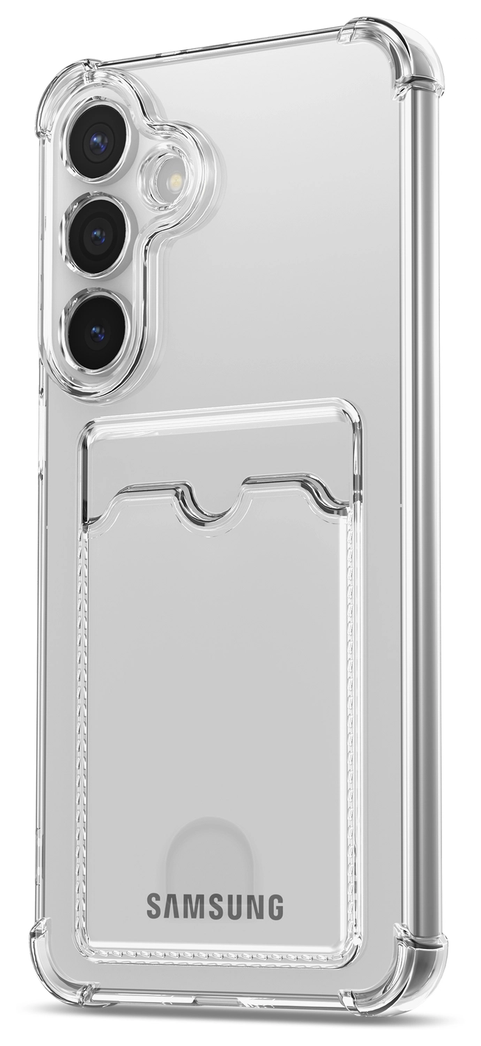 Samsung Galaxy S25 FE Hoesje Dun TPU met Pasjeshouder Back Cover Transparant afbeelding 9