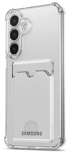 Samsung Galaxy S25 FE Hoesje Dun TPU met Pasjeshouder Back Cover Transparant afbeelding 9