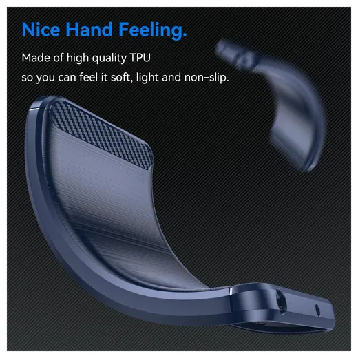 Samsung Galaxy S25 FE Hoesje Geborsteld TPU Flexibele Back Cover Blauw afbeelding 6