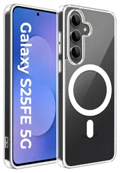 Samsung Galaxy S25 FE Hoesje Hard Back Cover met MagSafe Transparant afbeelding