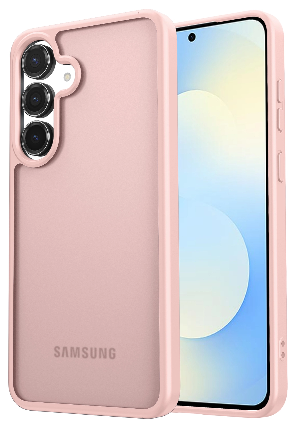 Samsung Galaxy S25 FE Hoesje Back Cover Matte Roze afbeelding 1