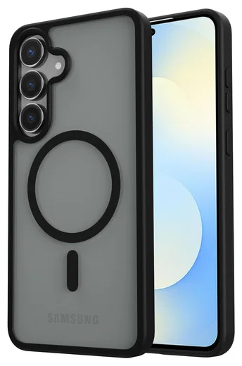 Samsung Galaxy S25 FE Hoesje met MagSafe Back Cover Matte Zwart afbeelding 1