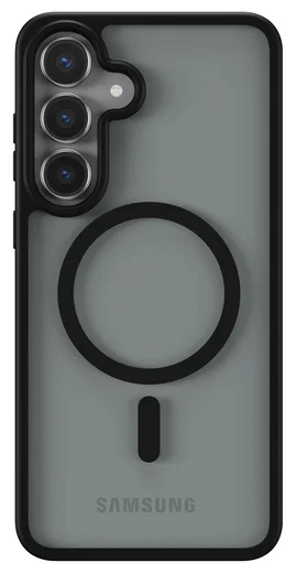 Samsung Galaxy S25 FE Hoesje met MagSafe Back Cover Matte Zwart afbeelding 4