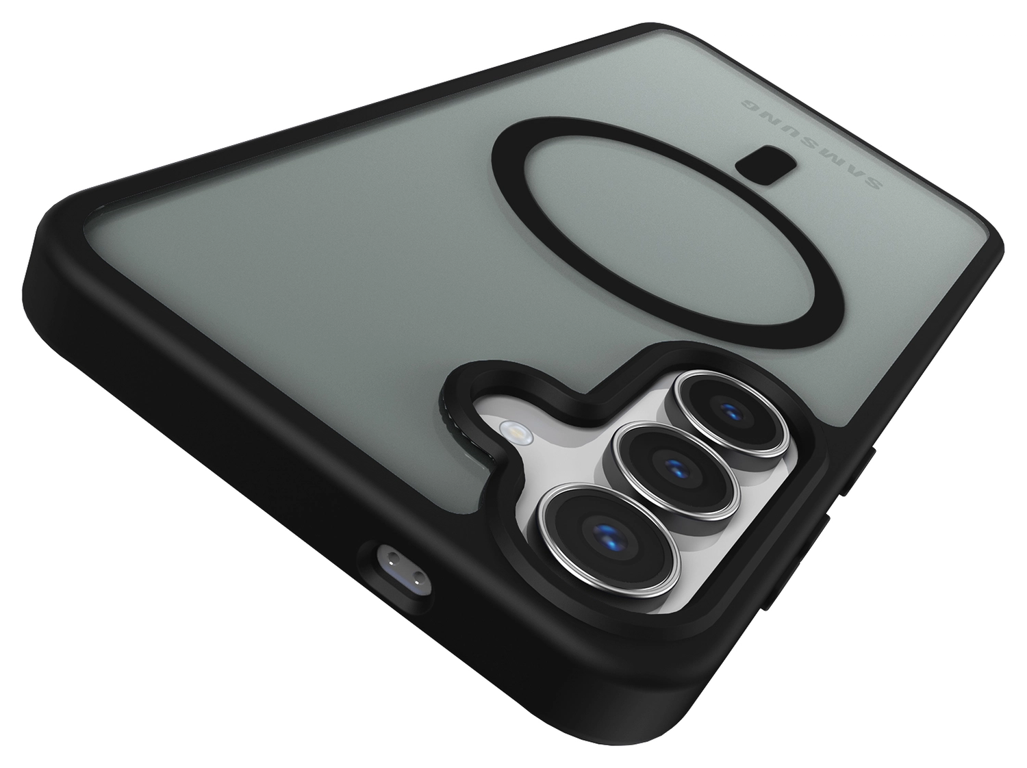 Samsung Galaxy S25 FE Hoesje met MagSafe Back Cover Matte Zwart afbeelding 9