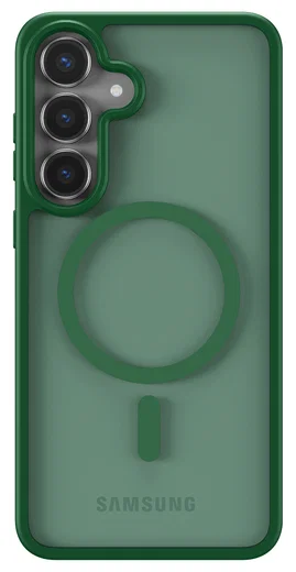 Samsung Galaxy S25 FE Hoesje met MagSafe Back Cover Matte Groen afbeelding 4