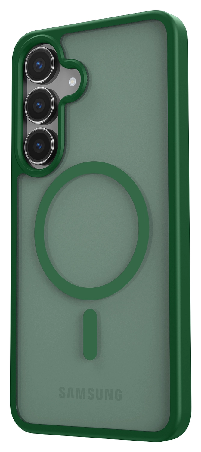 Samsung Galaxy S25 FE Hoesje met MagSafe Back Cover Matte Groen afbeelding 6