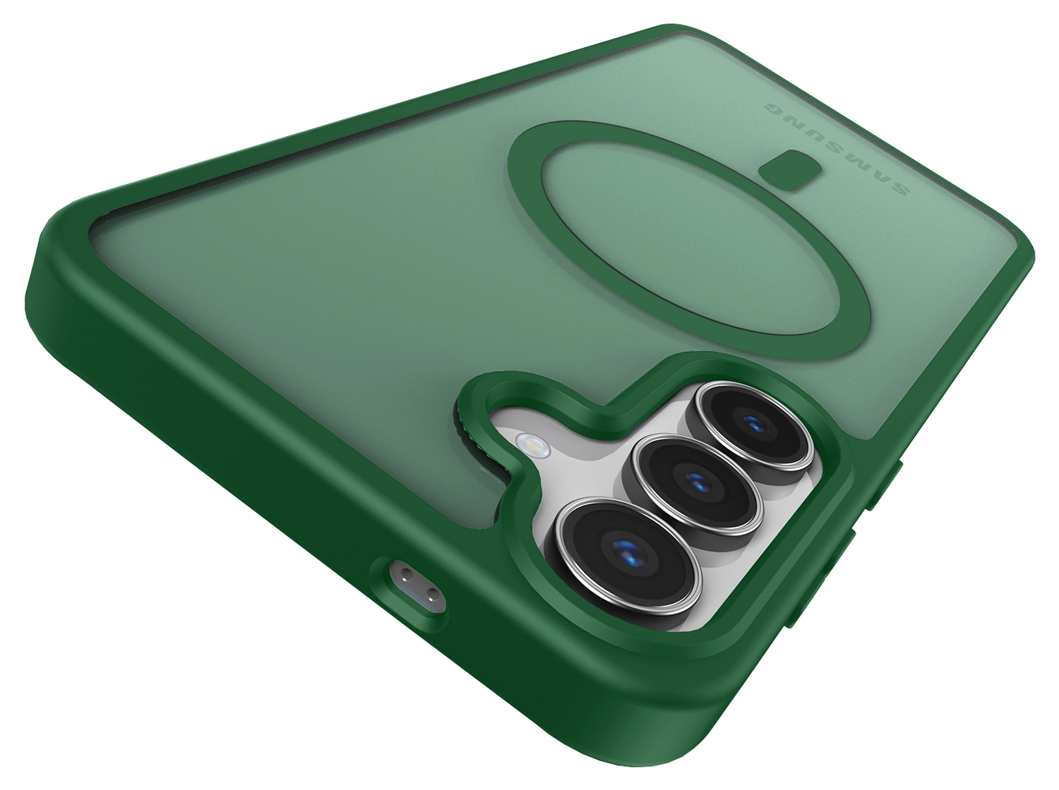 Samsung Galaxy S25 FE Hoesje met MagSafe Back Cover Matte Groen afbeelding 9