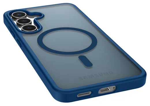 Samsung Galaxy S25 FE Hoesje met MagSafe Back Cover Matte Blauw afbeelding 6