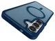 Samsung Galaxy S25 FE Hoesje met MagSafe Back Cover Matte Blauw afbeelding 11