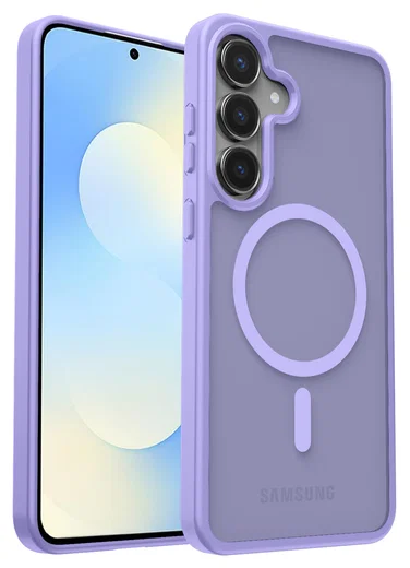 Samsung Galaxy S25 FE Hoesje met MagSafe Back Cover Matte Paars afbeelding 10