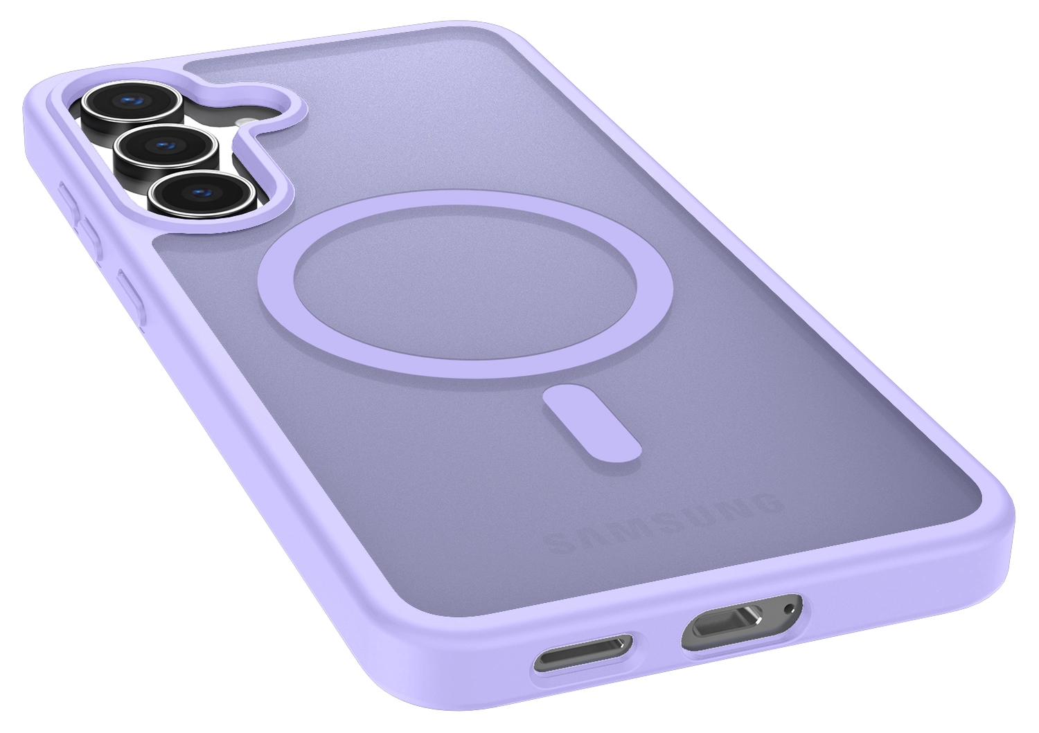 Samsung Galaxy S25 FE Hoesje met MagSafe Back Cover Matte Paars afbeelding 12