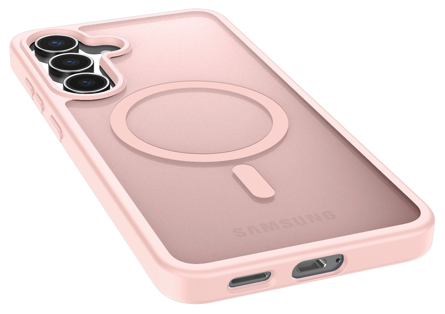 Samsung Galaxy S25 FE Hoesje met MagSafe Back Cover Matte Roze afbeelding 10