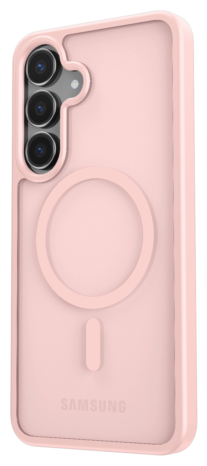 Samsung Galaxy S25 FE Hoesje met MagSafe Back Cover Matte Roze afbeelding 11