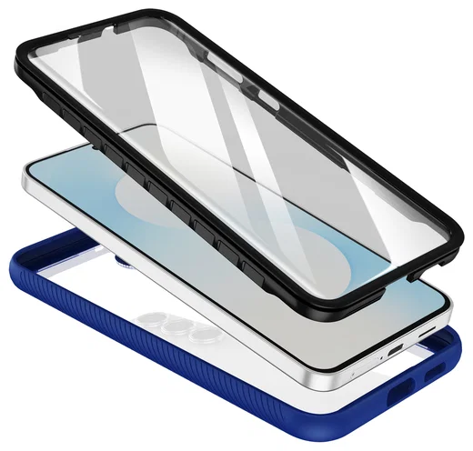 Samsung Galaxy S25 FE Hoesje Full Protect 360° Cover met MagSafe / Qi2 Blauw afbeelding 3