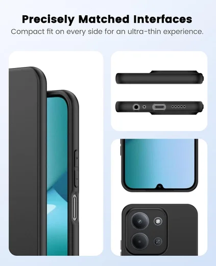 Xiaomi Redmi 15C Hoesje Dun TPU Back Cover Matte Zwart afbeelding 5