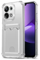 Xiaomi Redmi 15C Hoesje Dun TPU met Pasjeshouder Back Cover Transparant afbeelding