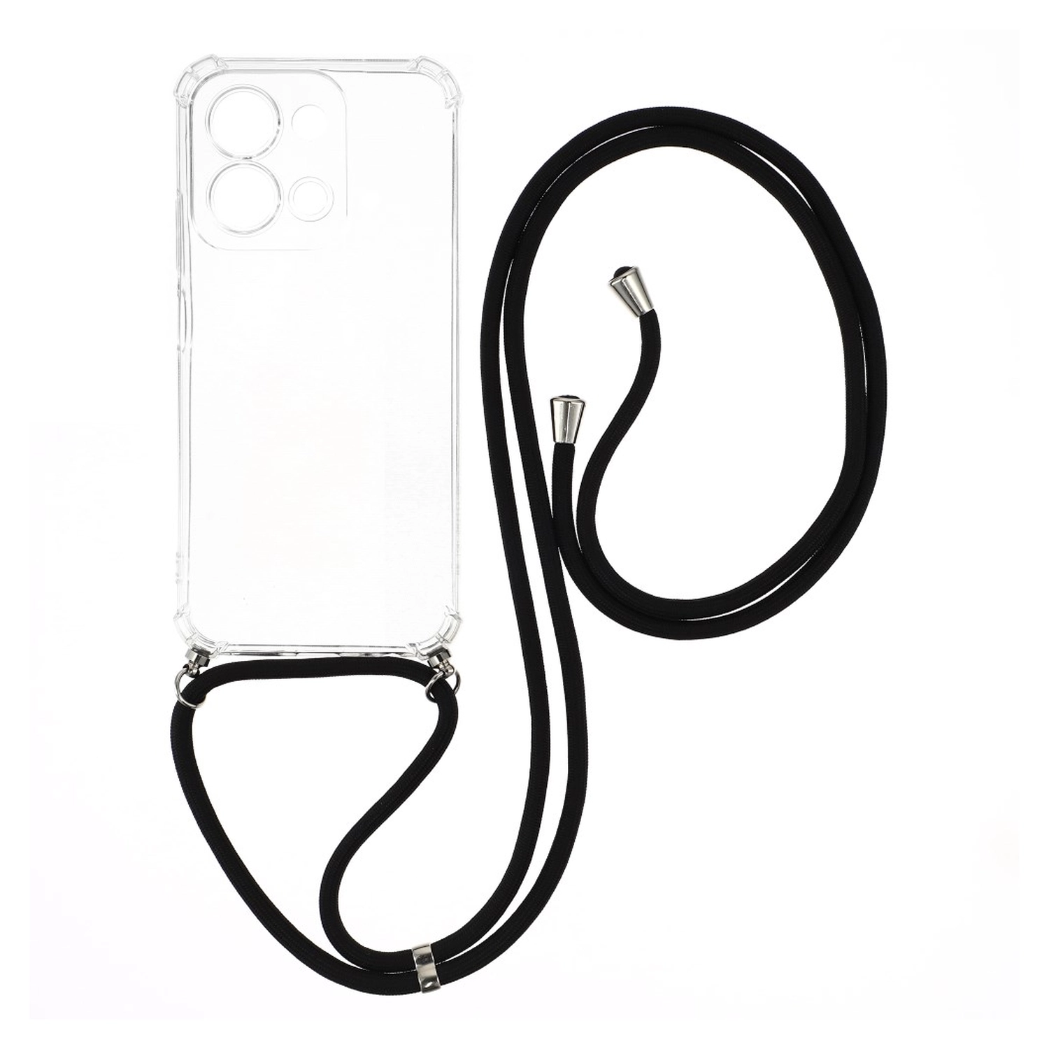 Xiaomi Redmi 15C Hoesje met Koord Schokbestendig TPU Transparant afbeelding 1