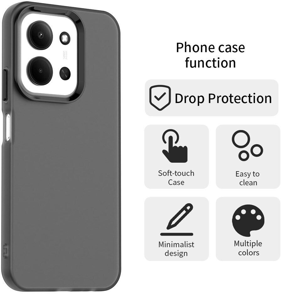 Xiaomi Redmi 15C Hoesje Back Cover Matte Zwart afbeelding 5