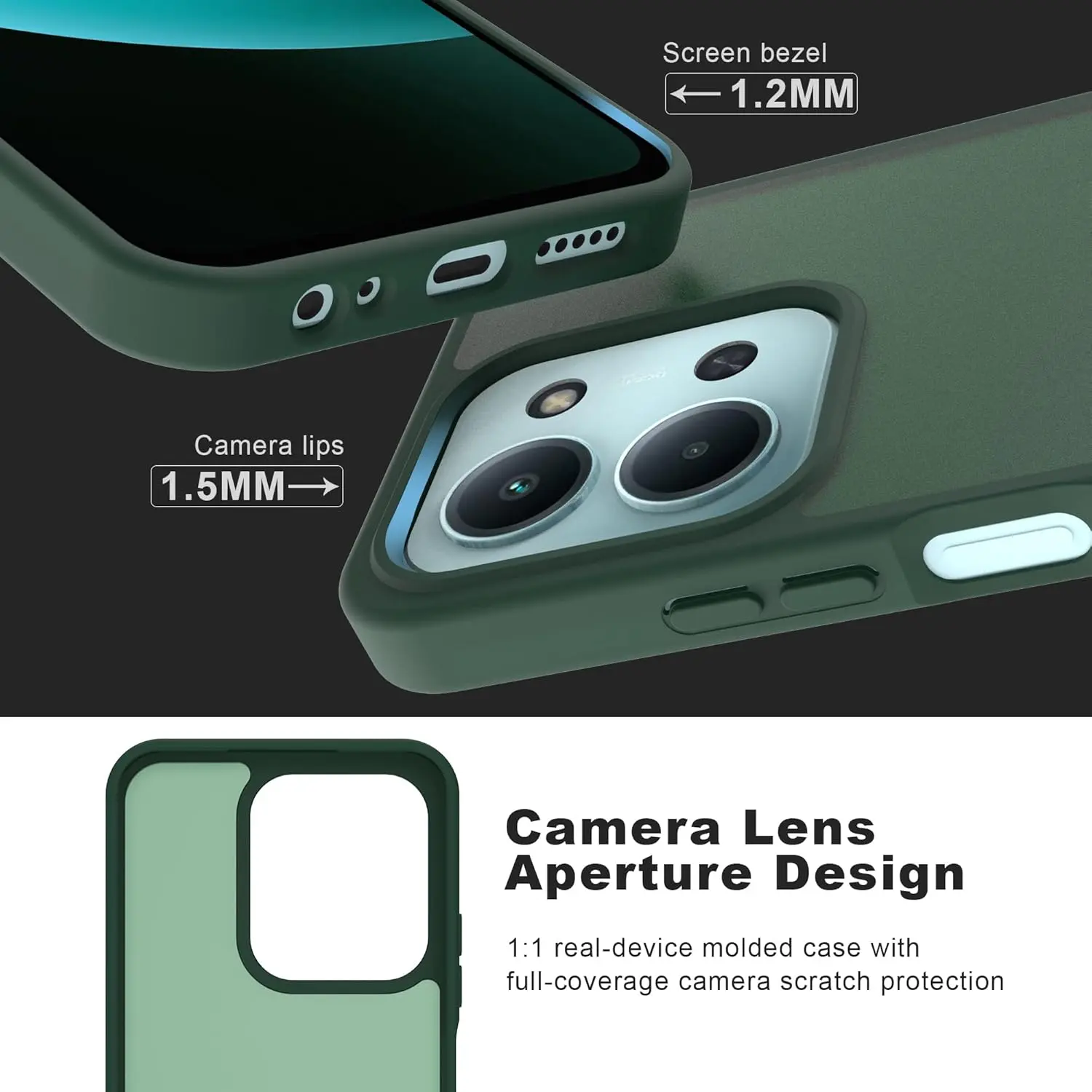 Xiaomi Redmi 15C Hoesje Back Cover Matte Groen afbeelding 3