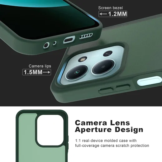 Xiaomi Redmi 15C Hoesje Back Cover Matte Groen afbeelding 3