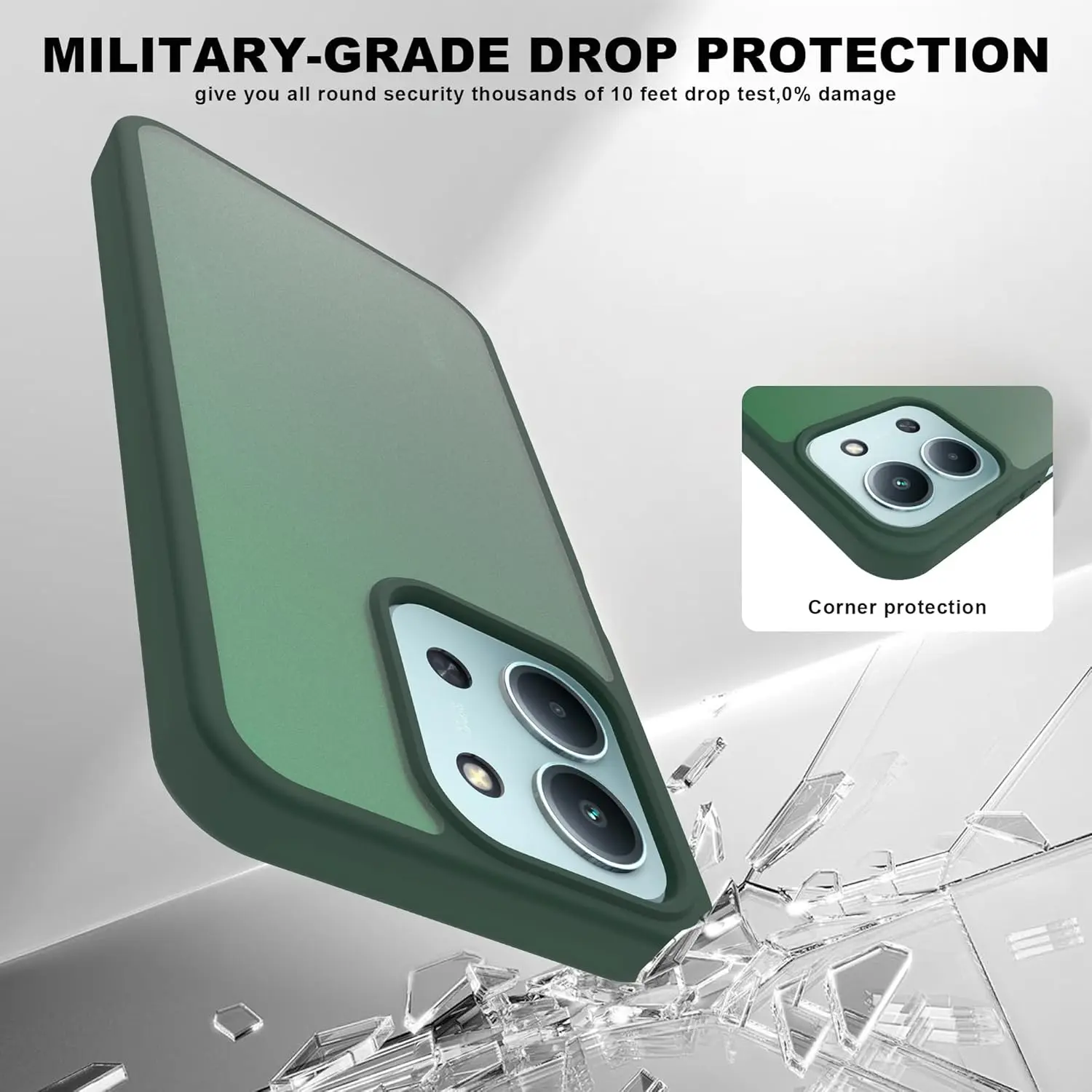 Xiaomi Redmi 15C Hoesje Back Cover Matte Groen afbeelding 2