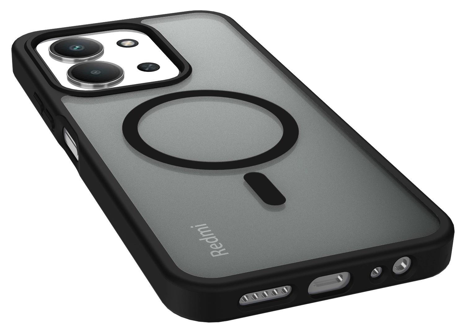 Xiaomi Redmi 15C Hoesje met MagSafe Back Cover Matte Zwart afbeelding 11