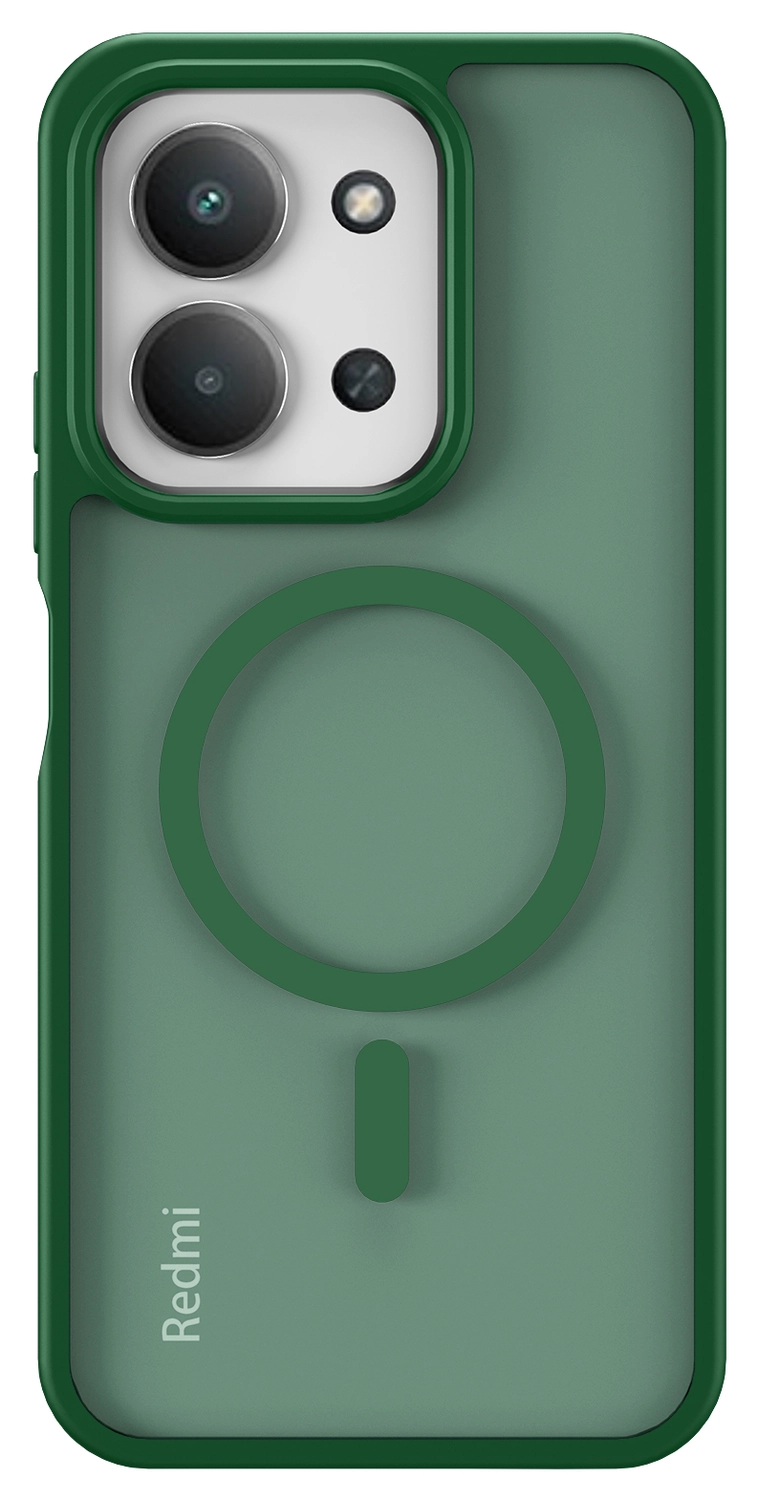 Xiaomi Redmi 15C Hoesje met MagSafe Back Cover Matte Groen afbeelding 5