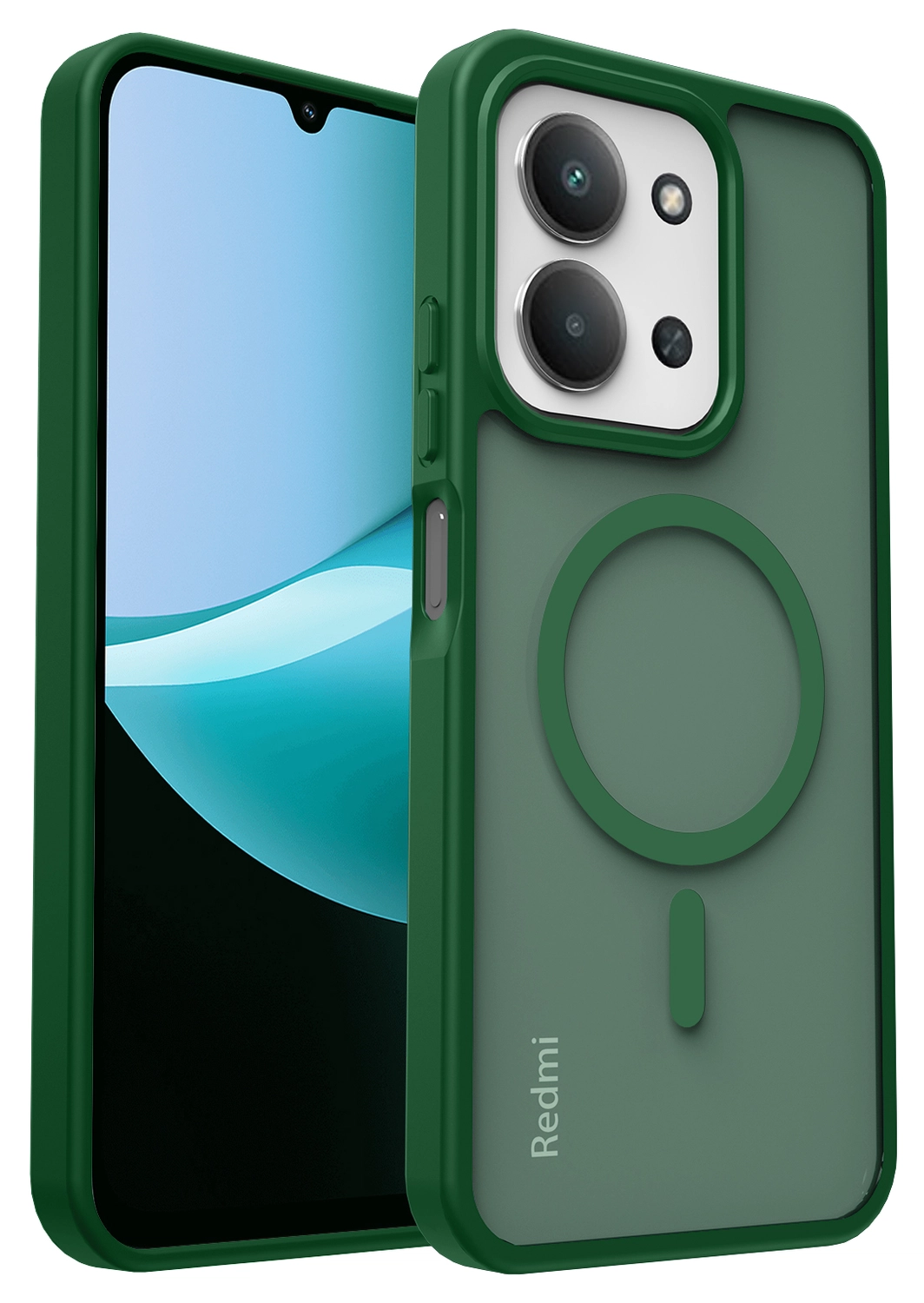 Xiaomi Redmi 15C Hoesje met MagSafe Back Cover Matte Groen afbeelding 10