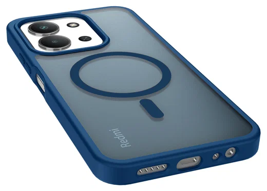 Xiaomi Redmi 15C Hoesje met MagSafe Back Cover Matte Blauw afbeelding 6