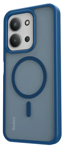 Xiaomi Redmi 15C Hoesje met MagSafe Back Cover Matte Blauw afbeelding 9
