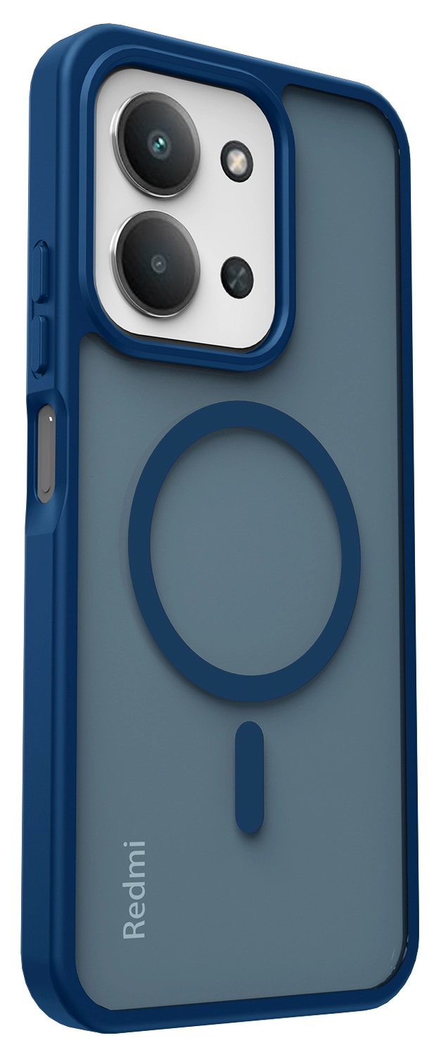 Xiaomi Redmi 15C Hoesje met MagSafe Back Cover Matte Blauw afbeelding 10