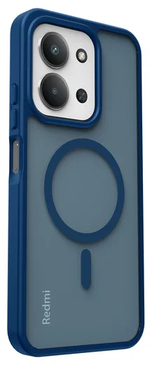 Xiaomi Redmi 15C Hoesje met MagSafe Back Cover Matte Blauw afbeelding 10