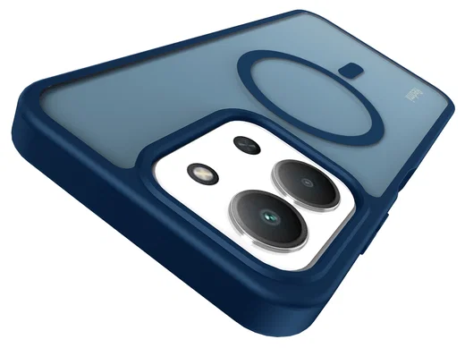 Xiaomi Redmi 15C Hoesje met MagSafe Back Cover Matte Blauw afbeelding 11