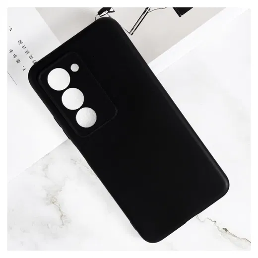 Xiaomi Redmi 15 (5G) Hoesje Dun TPU Back Cover Matte Zwart afbeelding 4