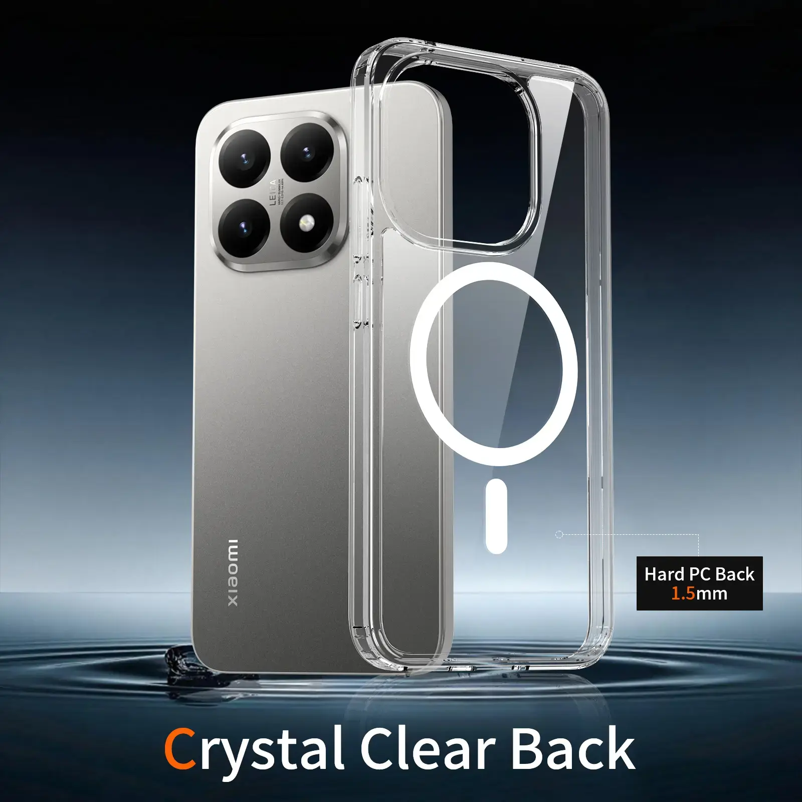 Xiaomi Redmi 15 (5G) Hoesje Hard Back Cover met MagSafe Transparant afbeelding 7