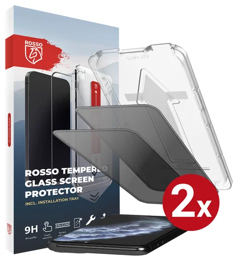 Rosso iPhone 11 Pro Privacy Glass Installatietray Dust Removal (2-Pack) afbeelding 11