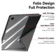 Dux Ducis Magi Samsung Galaxy Tab A11 Plus / A9 Plus Hoes V-Fold Book Case Zwart afbeelding 6