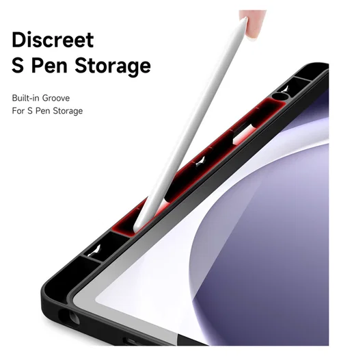 Dux Ducis Magi Samsung Galaxy Tab A11 Plus / A9 Plus Hoes V-Fold Book Case Zwart afbeelding 7