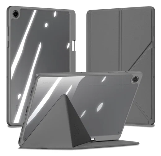 Dux Ducis Magi Samsung Galaxy Tab A11 Plus / A9 Plus Hoes V-Fold Book Case Grijs afbeelding 1