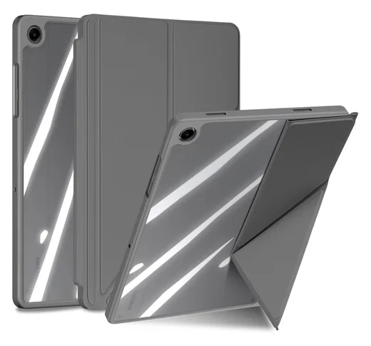 Dux Ducis Magi Samsung Galaxy Tab A11 Plus / A9 Plus Hoes V-Fold Book Case Grijs afbeelding 2