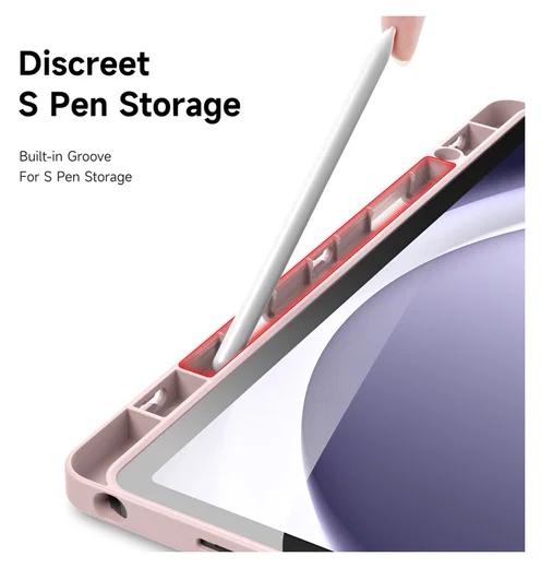 Dux Ducis Magi Samsung Galaxy Tab A11 Plus / A9 Plus Hoes V-Fold Book Case Roze afbeelding 7
