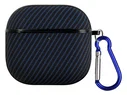 Apple AirPods 4 Hoesje TPU met Haak Carbon Blauw