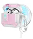 Apple AirPods 4 Hoesje TPU met Haak Hoes MagSafe Wit Roze