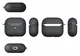 Apple AirPods 4 Hoesje Litchi TPU Schokbestendig Haak Zwart afbeelding 2