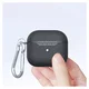 Apple AirPods 4 Hoesje Litchi TPU Schokbestendig Haak Zwart afbeelding 6